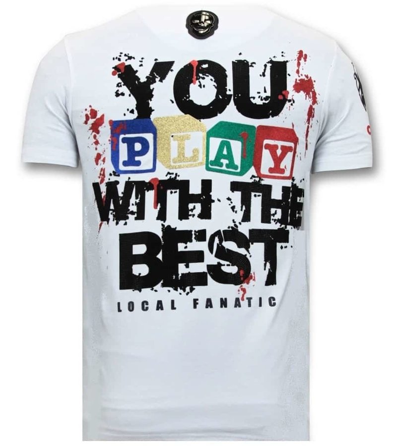 Local Fanatic Camiseta exclusiva Hombre - Chucky Childs Play - Blanco