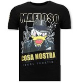 Local Fanatic Camiseta exclusiva Hombre - Cosa Nostra Mafioso - Negro