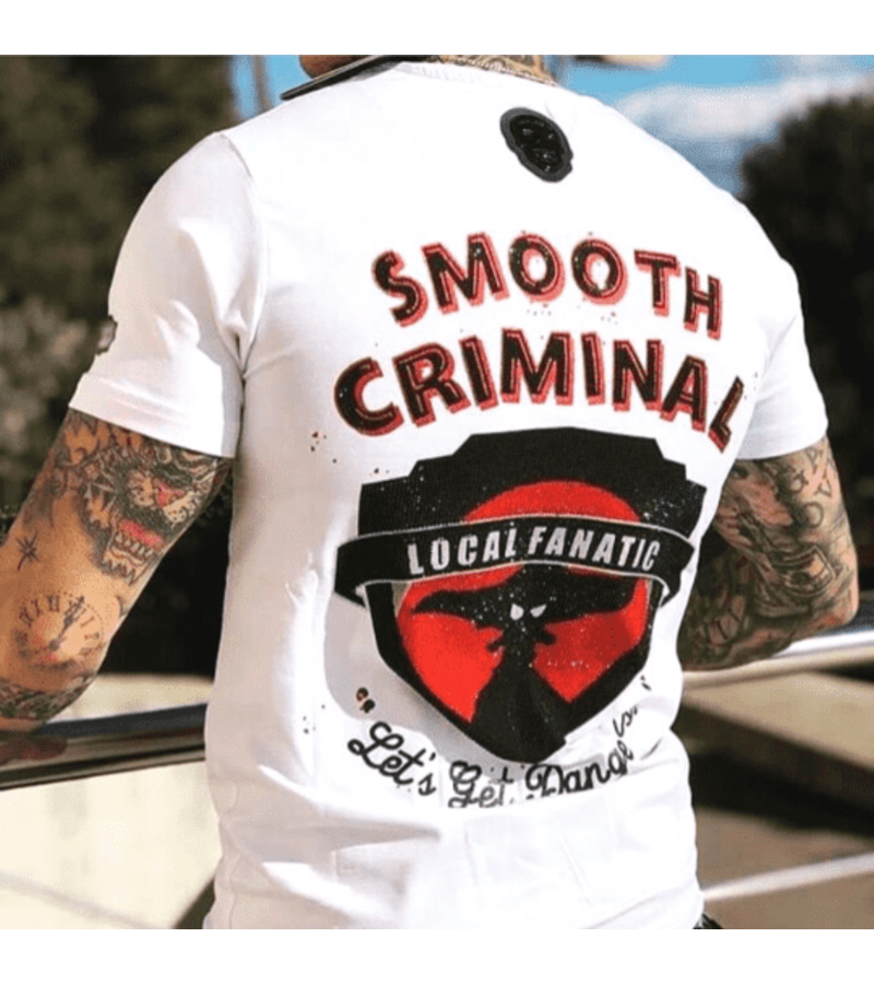 Local Fanatic Camiseta de los hombres de lujo - imperio del crimen - Blanco