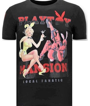 Local Fanatic Camiseta de los hombres de lujo - La Playtoy Mansión - Negro