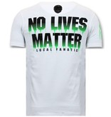 Local Fanatic Camiseta de los hombres de lujo - Hunter Predator - Blanco