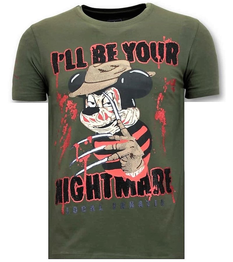 Local Fanatic Camiseta exclusiva Hombre - Freddy Krueger - Verde