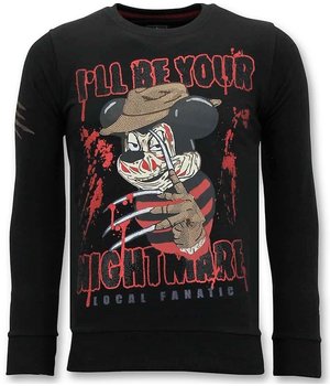 Local Fanatic Exclusivo de los hombres de - Freddy Krueger - Negro