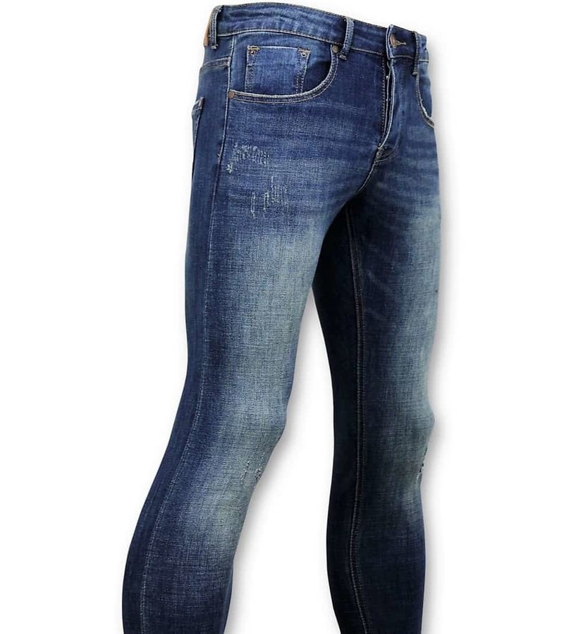 True Rise Clásico básico Jeans Hombres - D - Azul