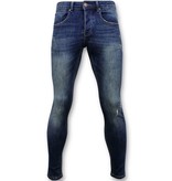 True Rise Clásico básico Jeans Hombres - D - Azul