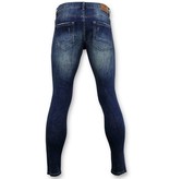 True Rise Clásico básico Jeans Hombres - D - Azul