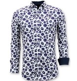 Tony Backer Camisas Informales De Lujo Para Hombre - 3058 - Blanco