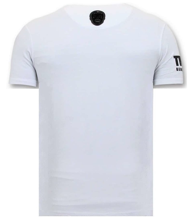 Local Fanatic Exclusiva Camiseta De Los Hombres Padrino Corleone - Blanco