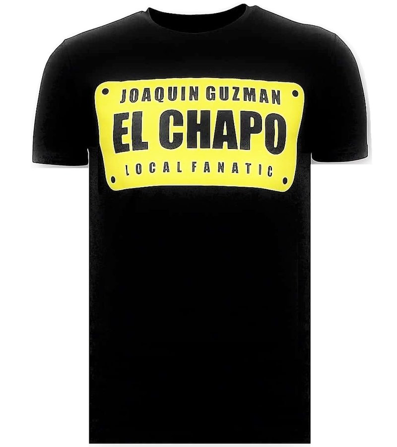 Local Fanatic De Lujo Camiseta Joaquín El Chapo Guzmán - Negro