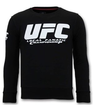 Local Fanatic UFC Campeonato hombres De Lujo - Negro