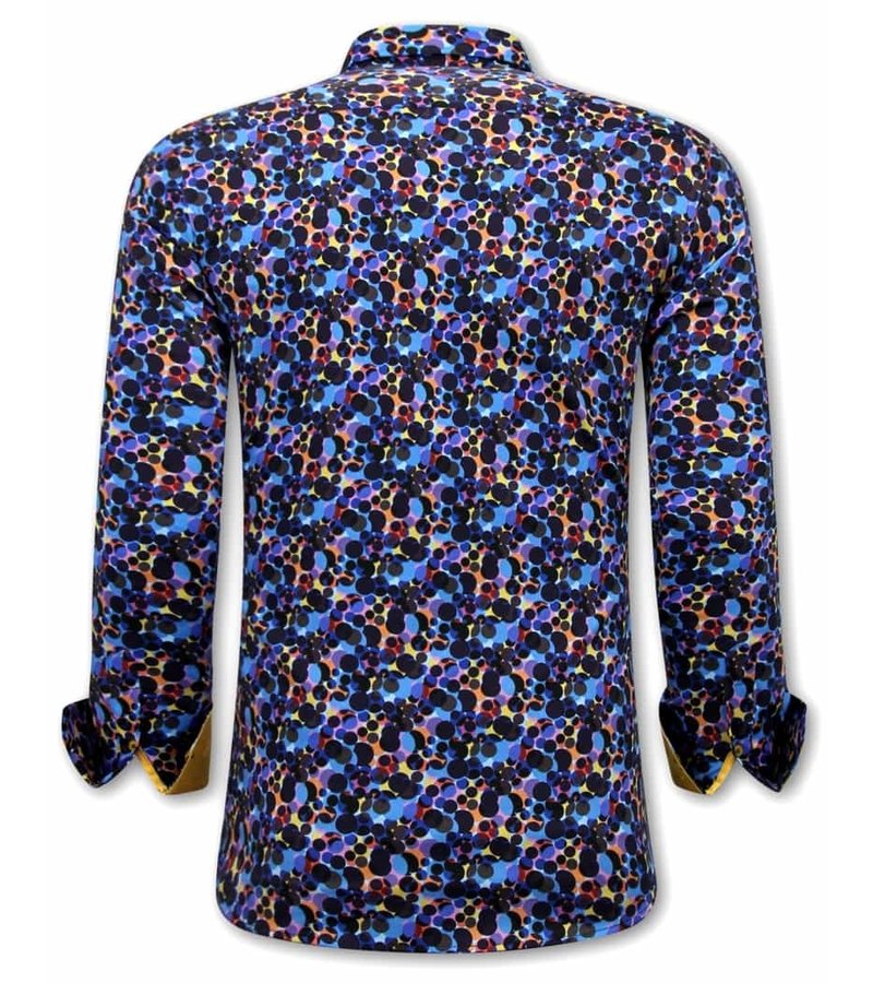 Gentile Bellini Blusa de Hombre de Colores De Lujo - 3072 - Morado