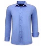 Gentile Bellini Camisa Clasica Hombre -  3082 - Azul