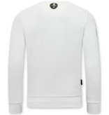 Local Fanatic  Sudaderas Hombre Wolverine - Blanco