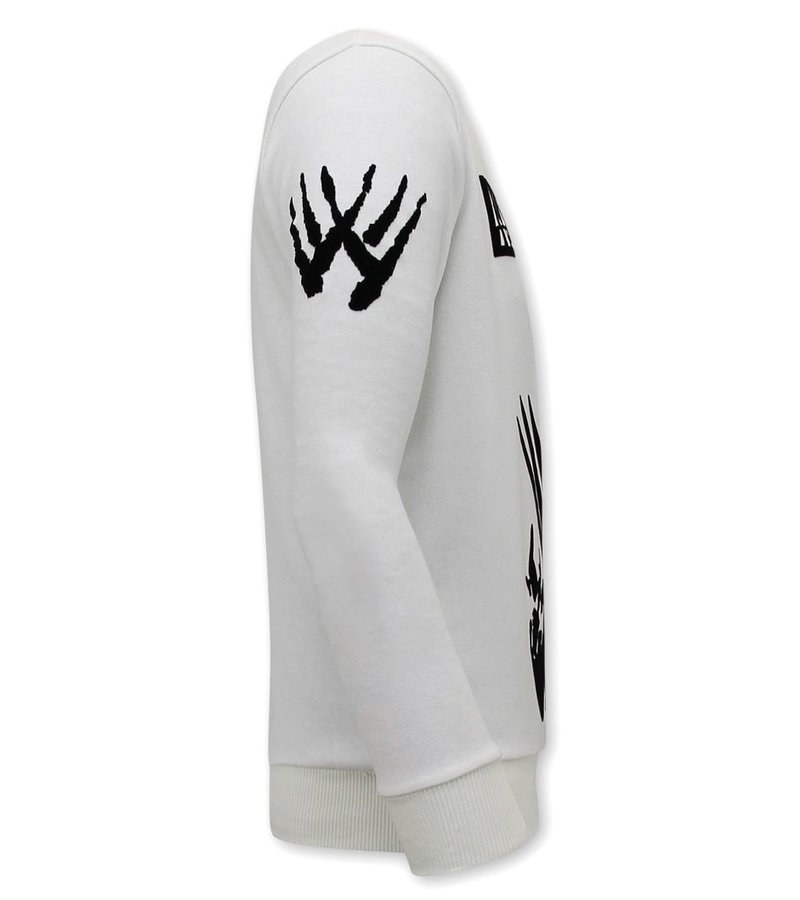 Local Fanatic  Sudaderas Hombre Wolverine - Blanco