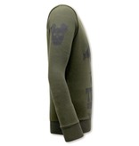 Local Fanatic Sudaderas Hombre  Terror Mouse - Verde Local Fanatic Sudaderas Hombre  Terror Mouse - Verde