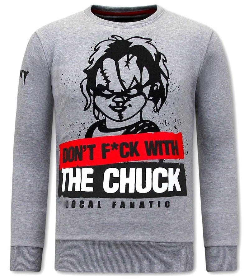 Local Fanatic Chucky  Sudaderas Para Hombre - Gris