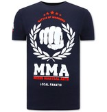 Local Fanatic MMA Fighter Camisetas Hombre  - Azul