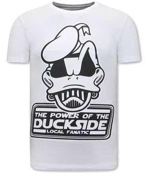 Local Fanatic Camisetas Hombre DuckSide - Blanco