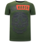 Local Fanatic Camisetas Estampadas El Narco - Verde