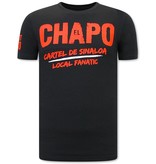 Local Fanatic EL Chapo Camisetas Hombre  - Negro