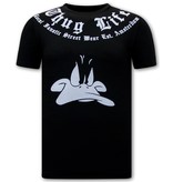 Local Fanatic Camisetas Estampadas Thug Life - Negro