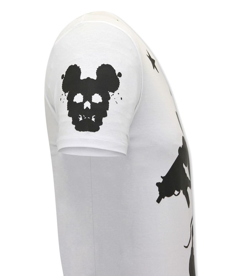 Local Fanatic Terror Mouse Camisetas Para Hombre - Blanco