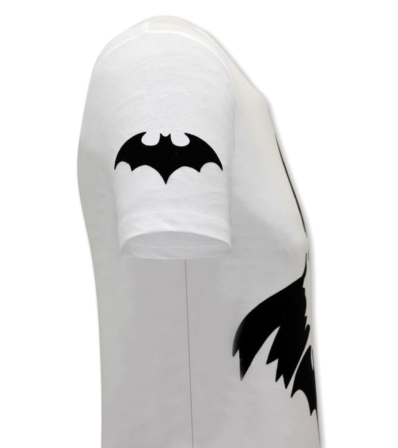 Local Fanatic Camisetas Hombre Batman Print - Blanco