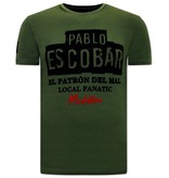 Local Fanatic El  Patron Camisetas Hombre - Verde