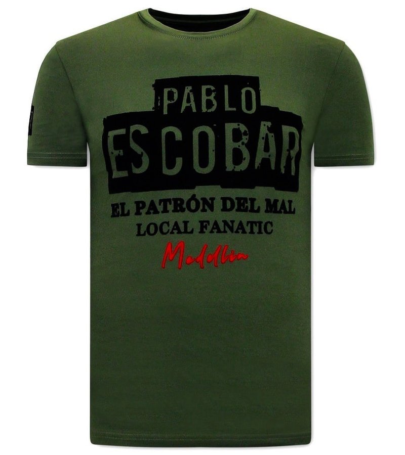 Local Fanatic El  Patron Camisetas Hombre - Verde