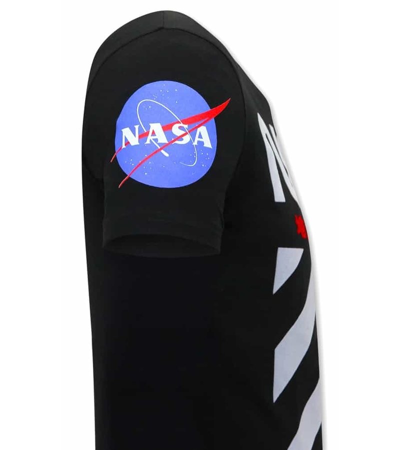 Local Fanatic NASA Camisetas Hombre - Negro