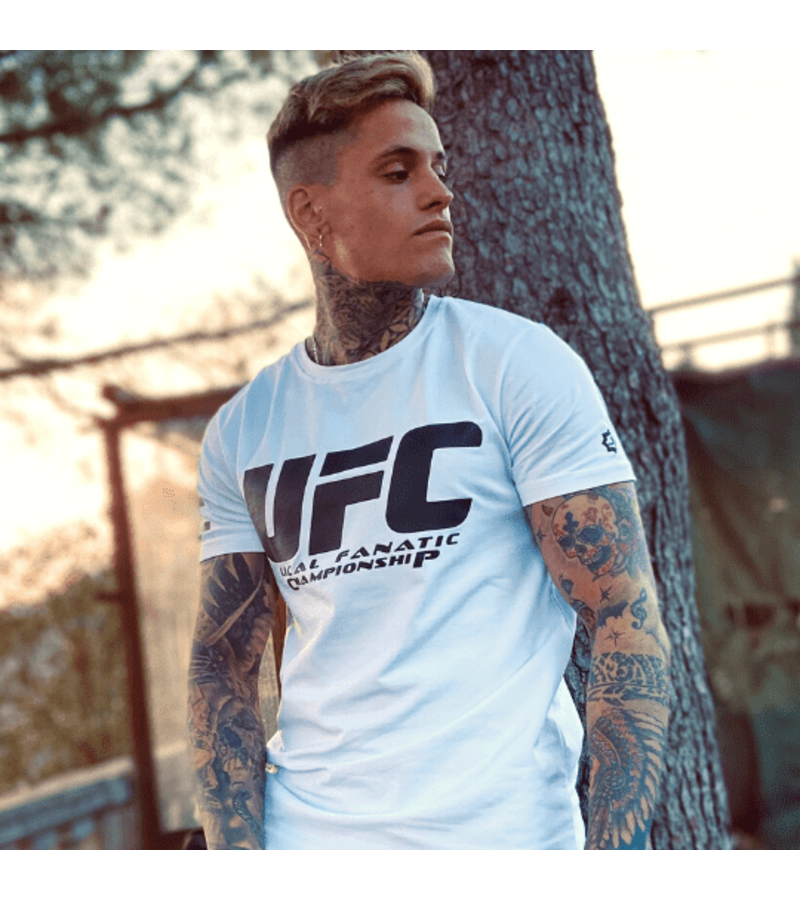 Local Fanatic Camiseta de Hombre - UFC Championship - Blanco