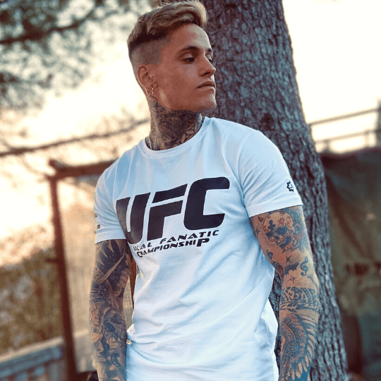 Camiseta Hombre - UFC Ultimate Fighting - Blanco - Local Fanatic
