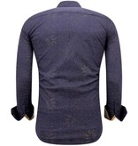 Tony Backer Camisas Estampadas Hombres - 3069NW - Azul