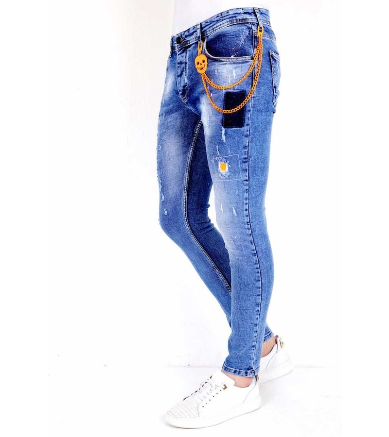 Local Fanatic Pantalones Rotos Hombre - 1008 - Azul