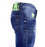 Local Fanatic Jeans Slim Salpicaduras Pintura  - 1005 - Azul