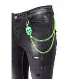 Local Fanatic Pantalones Vaqueros Hombre - 1029 - Negro