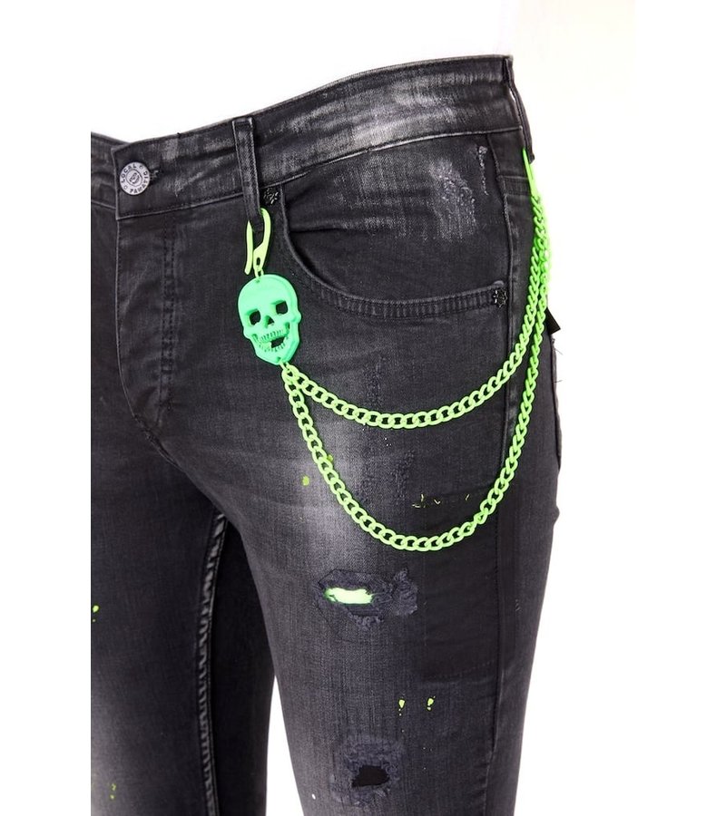 Local Fanatic Pantalones Vaqueros Hombre - 1029 - Negro