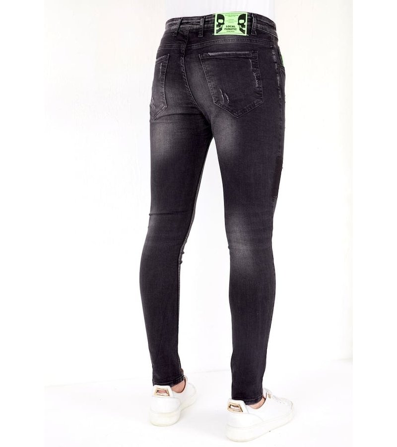 Local Fanatic Pantalones Vaqueros Hombre - 1029 - Negro