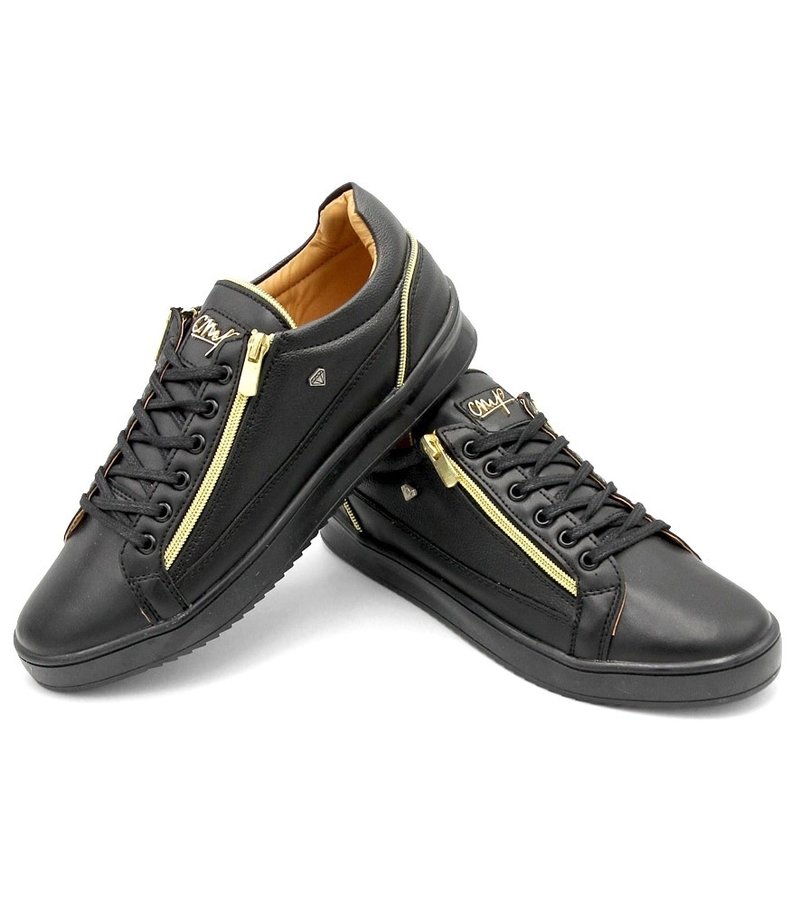 Cash Money Zapatillas Casual  Zippers Black - CMS97 - Negro