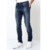 True Rise Pantalones Jeans Para Hombres Pitillos - D-3178 - Azul