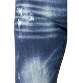 True Rise Pantalones Rotos Hombre - D-3134 - Azul