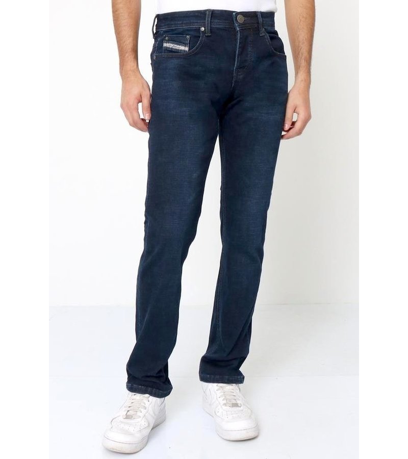 True Rise Pantalones Finos Para Hombres - A-11044 - Azul