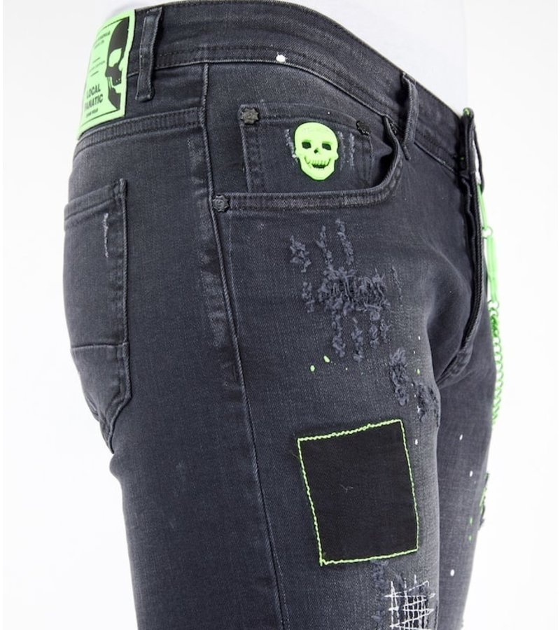 Local Fanatic Shorts Vaqueros Hombre - 1045 - Negro