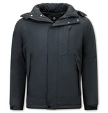 Beluomo Parka Hombre Capucha Pelo - 9732 - Negro