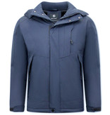 Beluomo Parka Hombre Capucha Pelo - 9732 - Azul