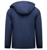 Beluomo Parka Hombre Capucha Pelo - 9732 - Azul