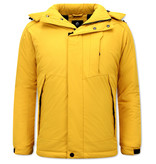 Beluomo Parka Hombre Capucha Pelo - 9732 - Amarillo