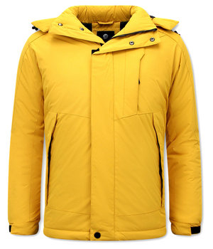 Beluomo Parka Hombre Capucha Pelo - 9732 - Amarillo