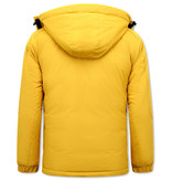 Beluomo Parka Hombre Capucha Pelo - 9732 - Amarillo