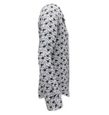 Tony Backer Camisas Estampadas Para Hombre - 3093 - Blanco